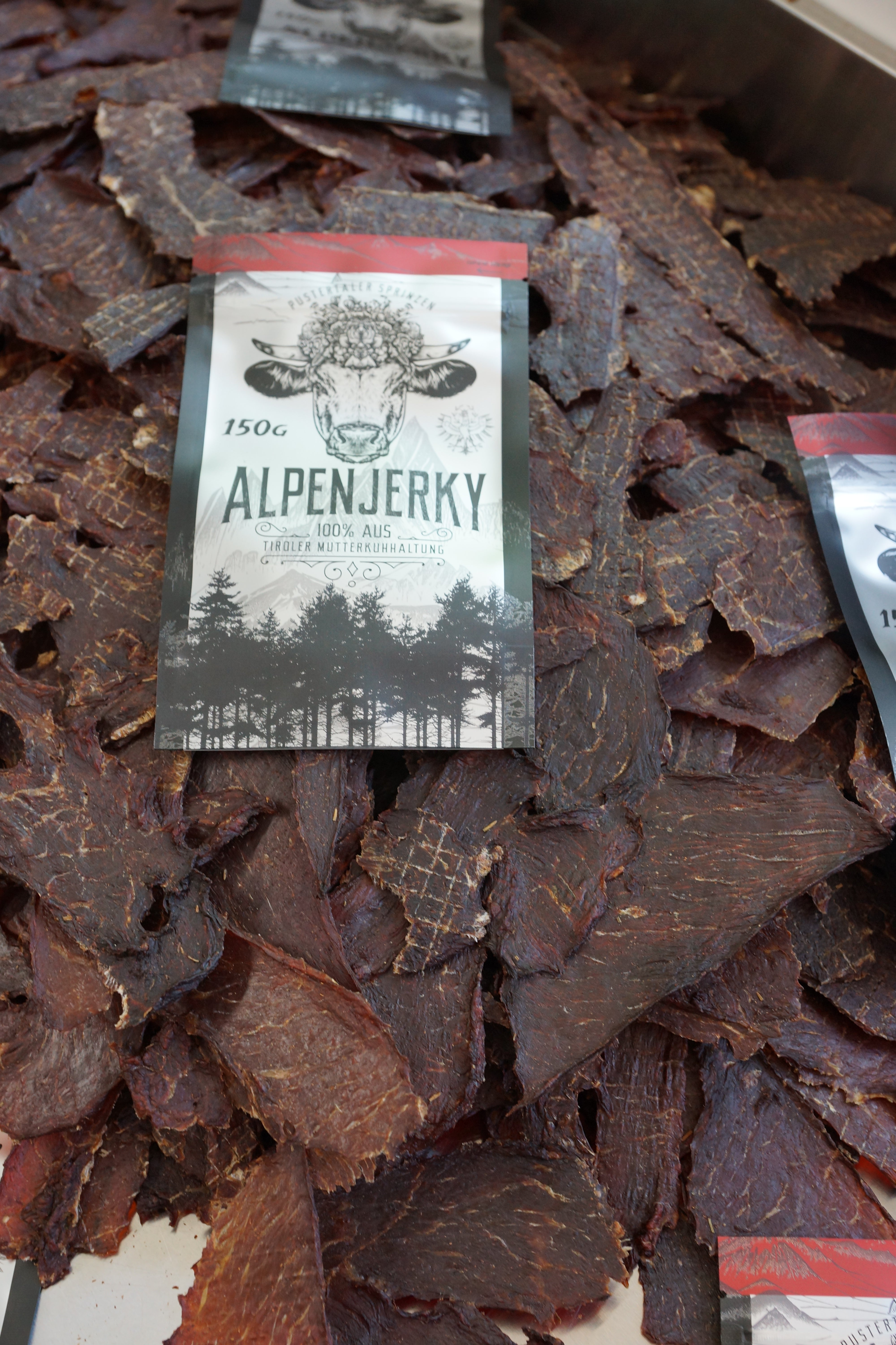 AlpenJerky 50 g – Beef Jerky vom Sprinzenochsen aus Tirol