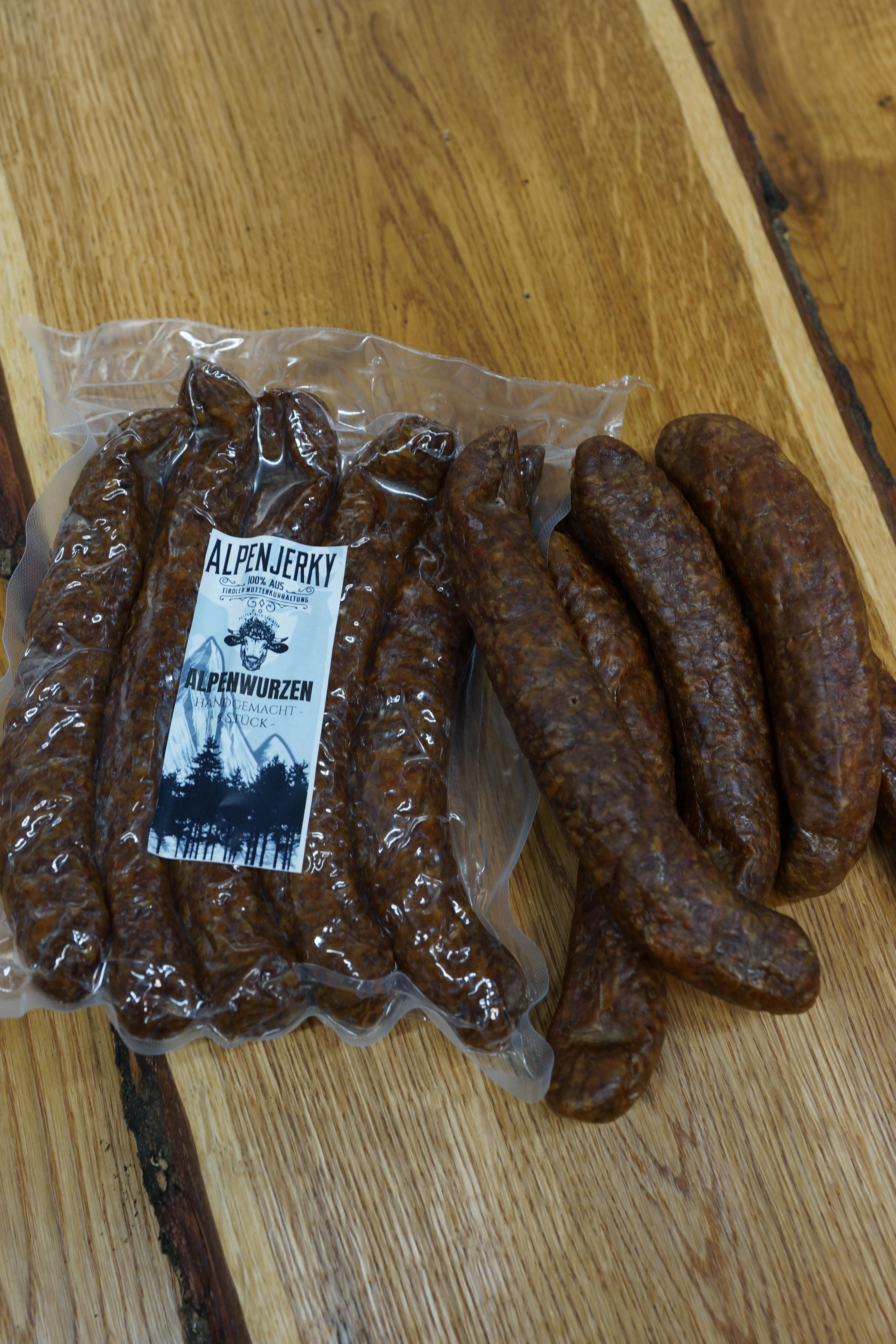 Tiroler Kaminwurzen aus Sprinzenochse & Duroc – 5 Stück

